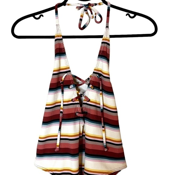 Billabong Easy Daze Swimsuit- Lace Up Stripe Swimsuit - Picture 8 of 14